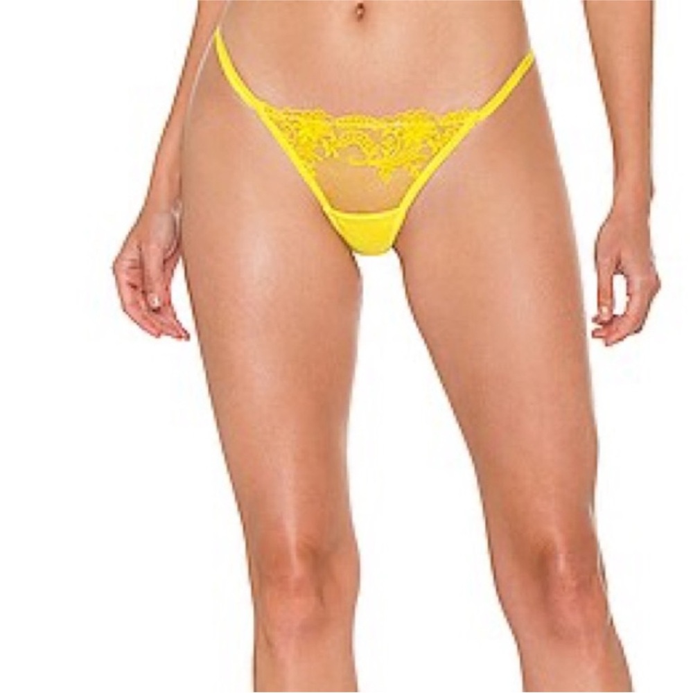 Bluebella Vibrant Yellow Lace Panty